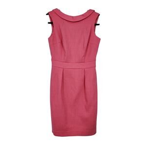 Boden Martha 60's Inspired Retro Pink Sleeveless Sheath Dress Size 2 Petite